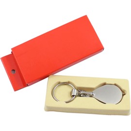 15X Pocket Magnifier Metal Folding Glass with for Key Chain Jewelry Loupe Lens for Reading Maps Labels C Reading for Books Reading Magnifiers for Seniors Pocket Magnifier Visual Impairment Aids