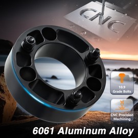 EVRBUL 2.5" Level Lift Kits, Front Suspension Strut Spacer Lift Kit Compatible with Ford F150 2004-2022 Expedition 2003-2018, Lincoln Mark LT, 2 PCS Aluminium Alloy Front Chassis Leveling Lift Kits