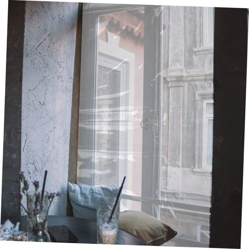 Outanaya 120x110cm DIY Window Insulation Film Windproof Draft Stopper for