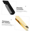 CAXUSD Facial Hair Remover Tweezers Set 4pcs Precision Eyebrow Tweezers