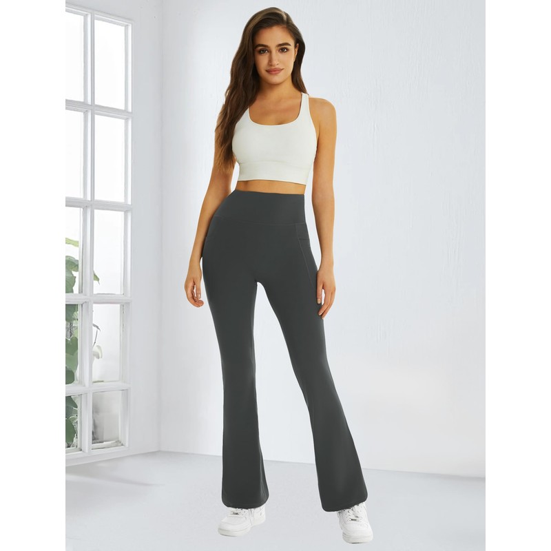FireSwan Women's Flare Yoga Pants High Waist Flared Leggings with