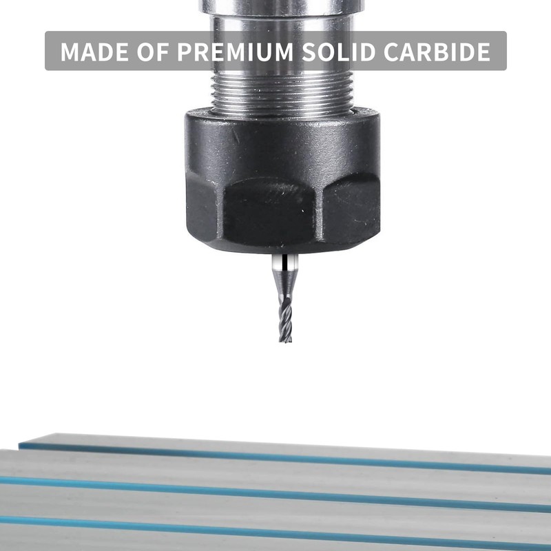 EANOSIC Solid Carbide CNC End Mill Bit - 4 Flutes