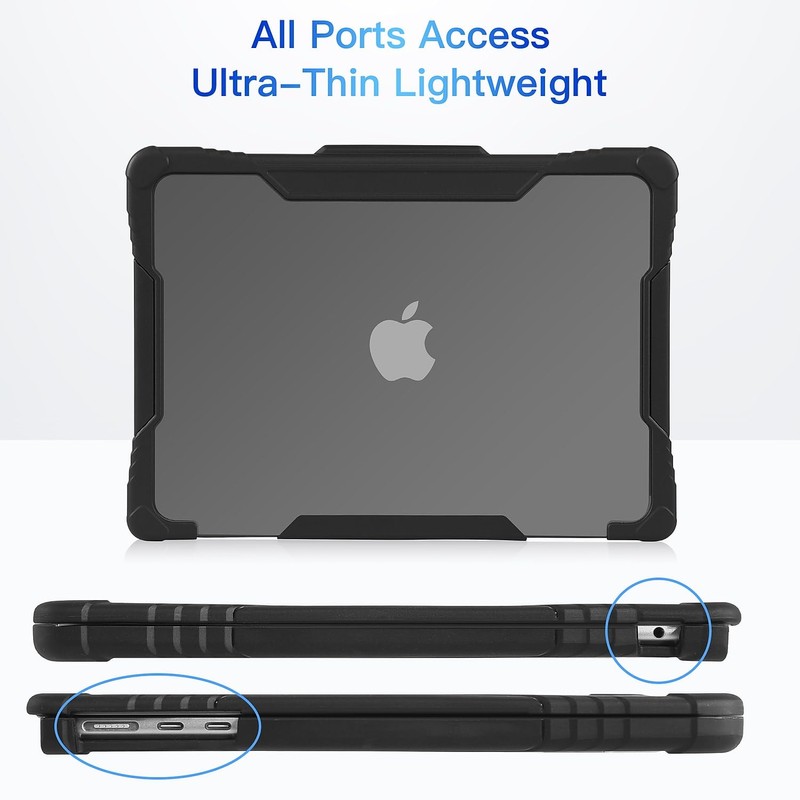 Techprotectus Rugged Laptop Sleeve with Keyboard Cover for Apple 13.6