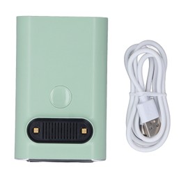 Mini Ozone Air Purifier Odor Removal Efficient Purification Low Noise LED Display Air Purifier for Shoe Cabinet Fridge Green