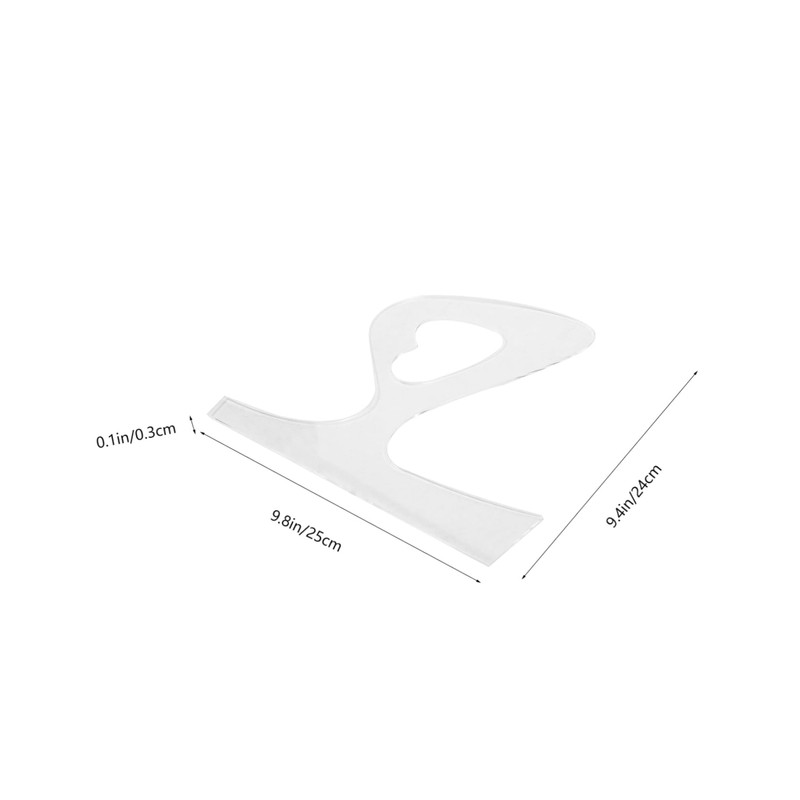 Operitacx Acrylic Charcuterie Board Handle Template Durable Cutting Board Tracing
