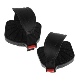Kisangel 1 Pair Exercise Bike Pedals Adjustable Straps for Indoor Cycling Mountain Bike Pedal Adapter Essential Replacement Parts