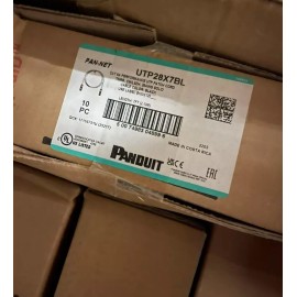Panduit UTP28X7BL (Box of 10) Panduit UTP28X7BL 7ft Patch Cord T568B CAT 6A 28Awg Solid Black