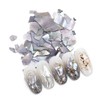 FOMIYES 2sets Unique Nail Art Shell Flakes Glitter Patch Set
