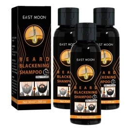 3×champú Oscurecedor Para Barba, Colorante, 30 Ml