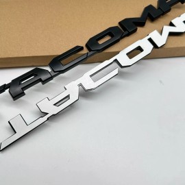 2PCS MATTE BLACK DOOR SIDE EMBLEM FOR TACOMA 2016-24 LEFT RIGHT NAMEPLATE BADGE
