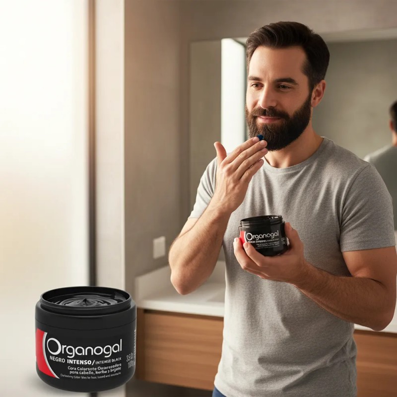 Cera Organogal Grisi Para Cabello, Barba Y Bigote 100g.