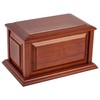 Handcrafted Solid Cherry Wood Funeral Cremation Urn Box for Human