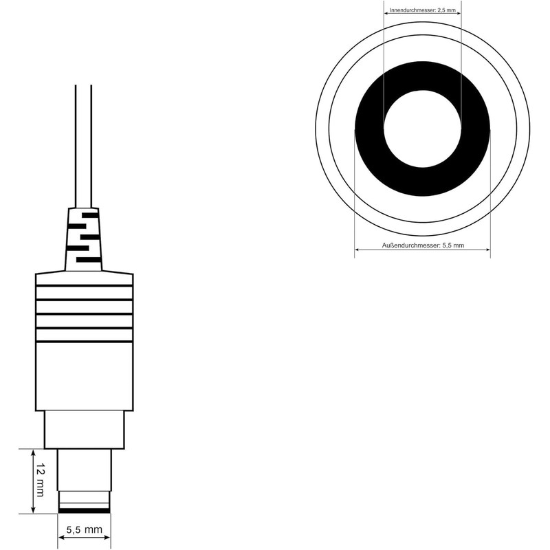 LEICKE Ull Universal Power Supply, 5.5 x 2.5 mm Plug
