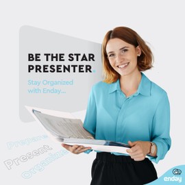 1 Inch Binders 3 Ring, White 1 Inch Round Ring Binder with Clear View Cover & 2 Inside Pockets, School Supplies Binders (12 PC) – by Enday