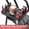 KINGRACK Folding 5 Step Ladder, Portable Ladder for Multi-Purpose, Home,