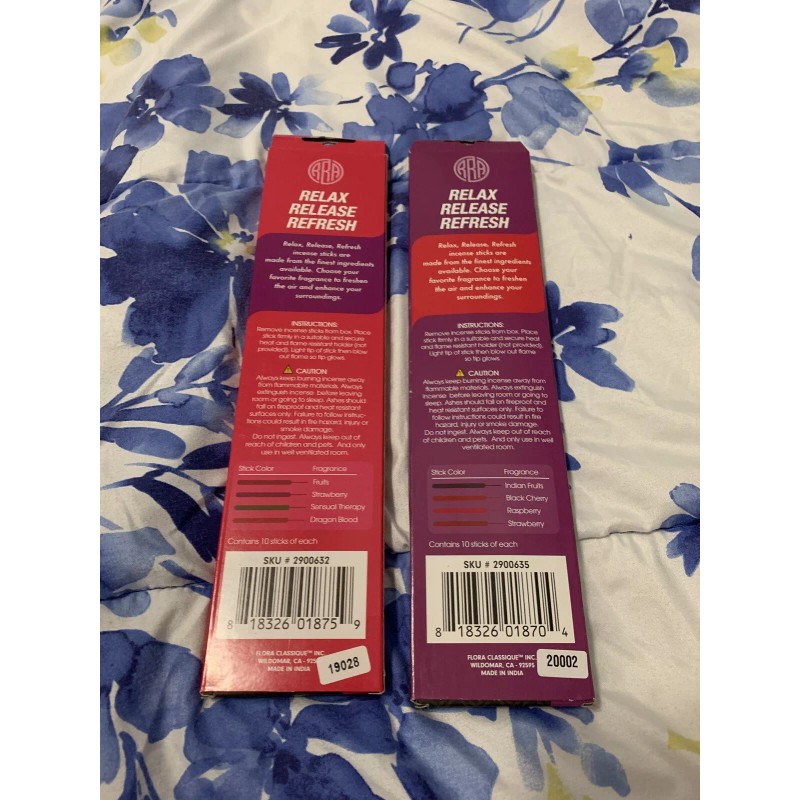 Money House Blessing 2x Relax Release Refresh 40 Incense Sticks