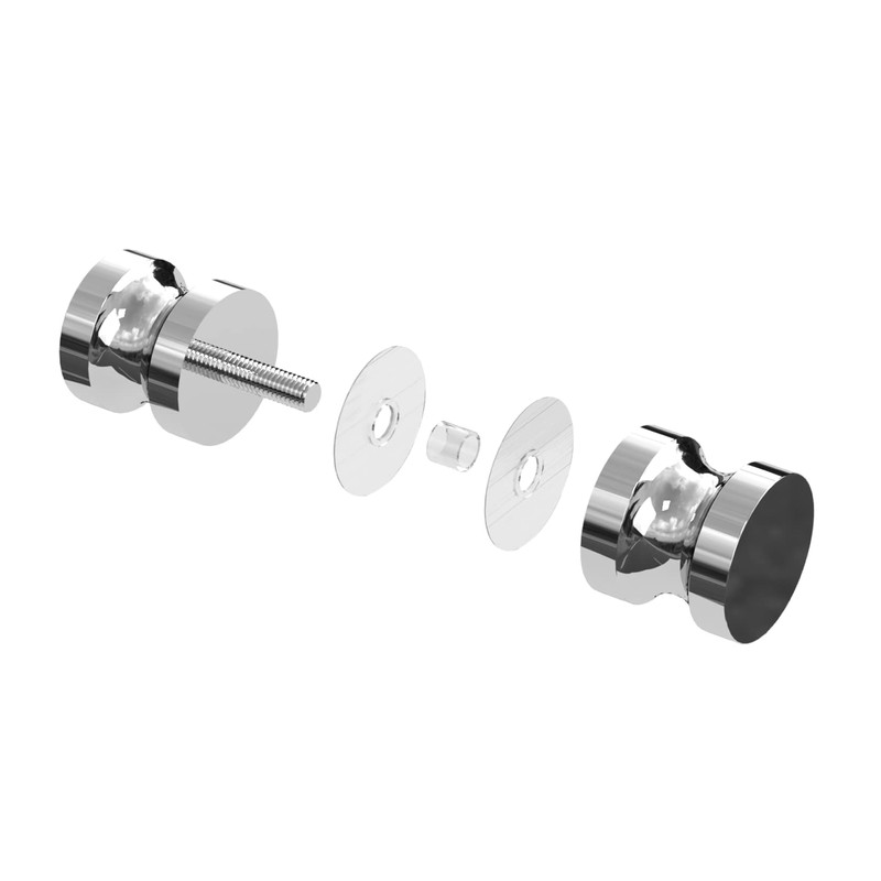 CKB Shower Glass Door Knob, Double Sided Pull Handle for