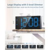 Upgraded Loud Alarm Clock with Bed Shaker for Heavy Sleepers,