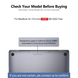 LHM A2681 Screen Replacement for MacBook Air 2022 13.6" M2 (EMC 4074) 2560 x 1664 LCD Screen Display Complete Assembly with Fix Kits (Midnight)