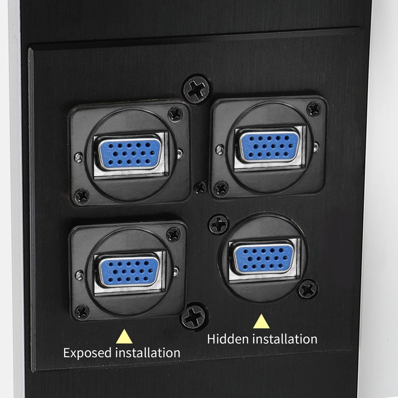QIANRENON VGA DB15 Panel Mount Adapter VGA DB15 Female to