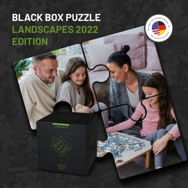 Misu Games Black Box Puzzle Without Template, Jigsaw Puzzles for Adults 1000 Pieces, Cool Jig-Saw Puzzels 20x27 Multiple Categories, Difficult Puzzle (Landscape, 2022)