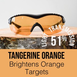 SSP Eyewear RX-Able Lenses for Methow Shooting Glasses, Dark Orange Lenses