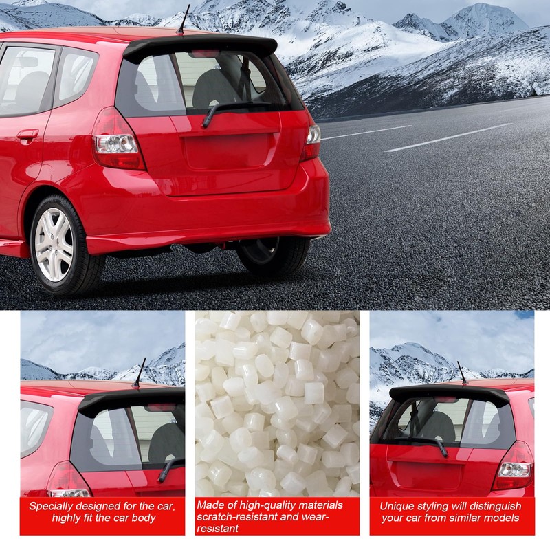 cciyu Roof Spoiler Fits for 2006-2008 for Honda Fit Rear