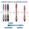 Dart Accessories Kit Including Aluminum Dart shafts,Dart Flights, Flight Savers,