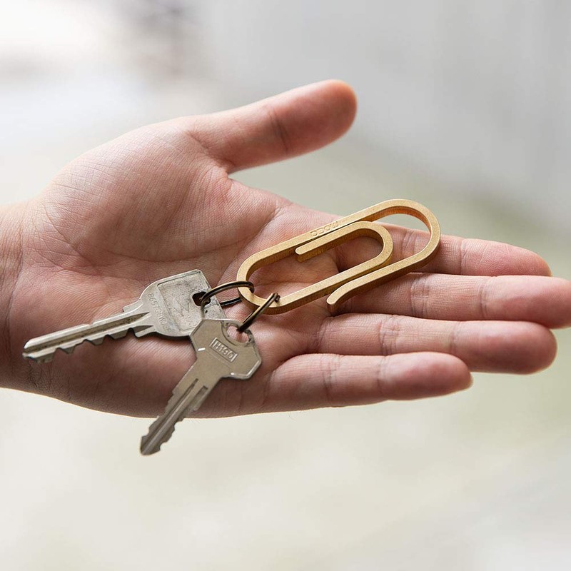 Mocha Clip-type Carabiner Key Holder, Made in Japan, Stainless Steel,