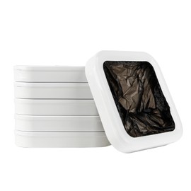 IntreLife Trash Bag Refill Rings for Self Sealing Smart Trash Can Intre-02, Pack of 6-supports approximately 150 uses