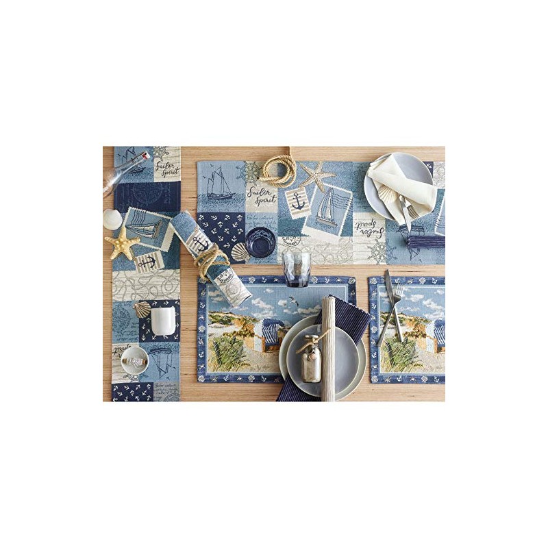 Sander Sailor Patch 2-Pack Tapestry Sailor Patch Placemat Size 32