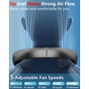 Misting Neck Fan,4000mAh Neck Fan with Water Mist Spray,Breeze Wear