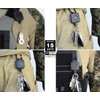 Barone Strongest Telescopic Reel Chain with Carabiner Clip Belt Clip