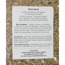 Penn Seed Big Parakeet (Cockatiel) 2 kg (4.4 lbs) Pour Spout Bag