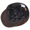 Lierys Nappa Wax Leather Flat Cap Autumn Winter Men Dark