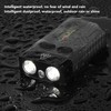 EDC Flashlight Sound Light Warning 365nm Purple Light 1000 LM