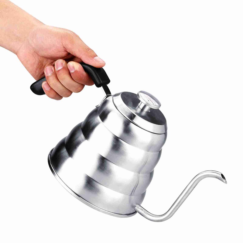 304 Stainless Steel Pour Over Coffee Gooseneck Kettle Teapot with