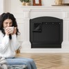 CADARA Fireplace Blocker Blanket Stops Overnight Heat Loss, Fireplace Draft