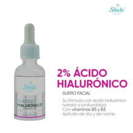 Sheló Nabel Suero Facial con 2% Ácido Hialurónico, 30 ml
