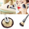 URBANMAC Cosmetic Foundation Face Blush Powder Makeup Brush Tool Silver