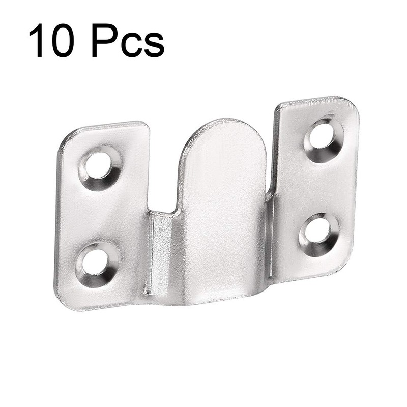 sourcing map Flush Mount Bracket, 53x30mm Zinc Plated Wall Mount