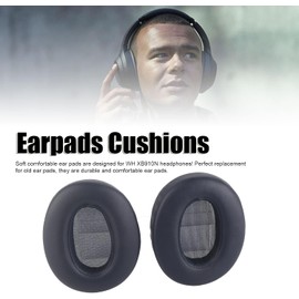 Pomya Almohadillas de Repuesto para Auriculares WH XB910N, Espuma Viscoelástica de Alta Densidad y Piel de Proteína Suave, Aislamiento Ruido, Cómodas Almohadillas Gruesas para los Oídos (Azul)