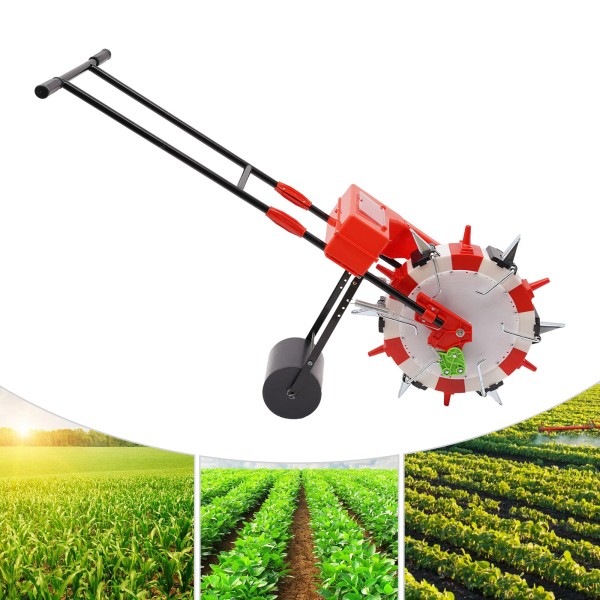 Unbranded 6-Nozzles Manual Seeding Machine Hand-Push Seeder Row Crop Planter
