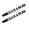 Duramax Badge Emblems 2-Piece in Black with Blue for 2007-2020