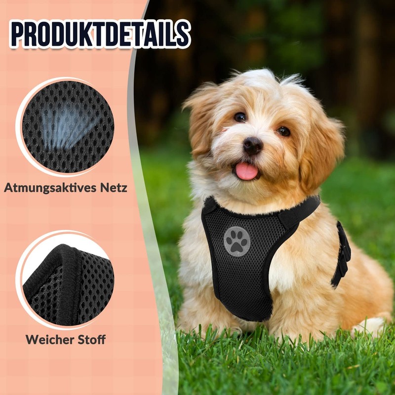 SlowTon Dog Harness for Dogs, No Pull Safety Harness, Small