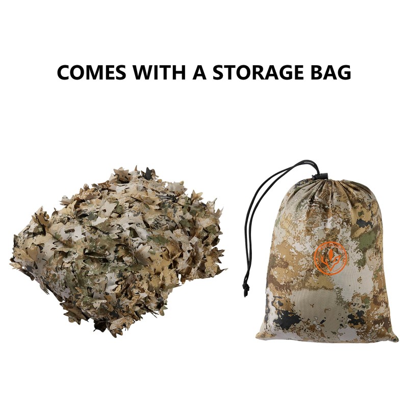 BASSDASH Camo Netting Camouflage Mesh Water Resistant for Hunting Blind