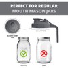 2 Pack Regular Mouth Flip Cap Mason Jar Lids for