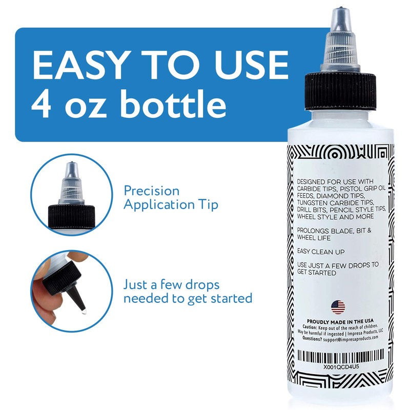 IMPRESA Glass Cutting Oil - Precision Twist Top for Extended