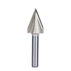 HUHAO 45 Degree Router Bits V Groove Bit Cutting Tool