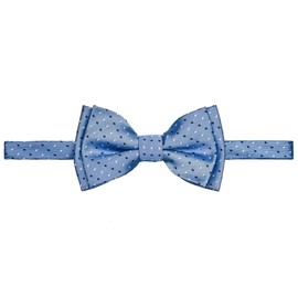 Retreez Doble Color Mini Lunares Tejido Microfibra Pajarita Preatada Niño, Azul / Patchwork, 4-7 Años